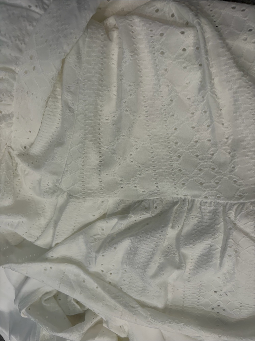Women’s white/cream Ecowish eyelet sundress, NWT, size L - Picture 12 of 16